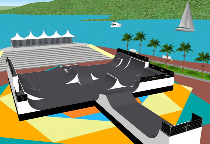 Park set-up for the 2015 FISE World Malaysia