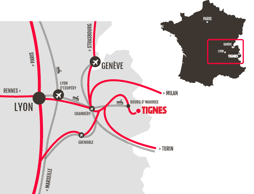 Carte tignes