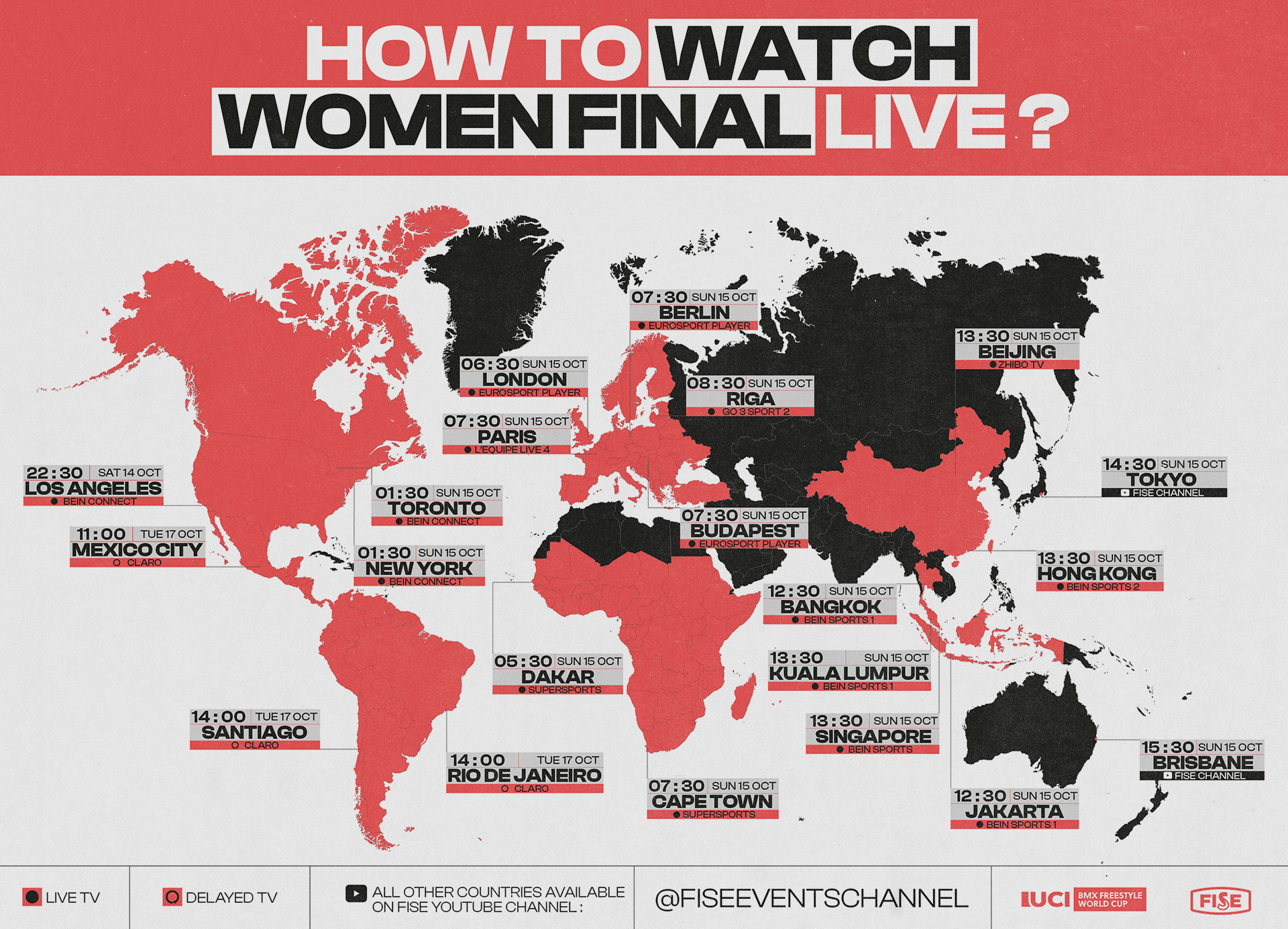 live info Bazhong final UCI BMX Freestyle Park World Cup Women