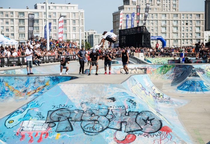 Rodrigue Diaz remporte le FISE Xperience le Havre 2017 en skateboard 